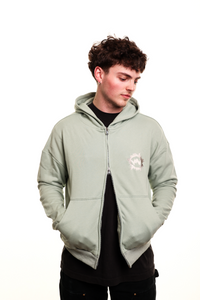 sage logo zip up